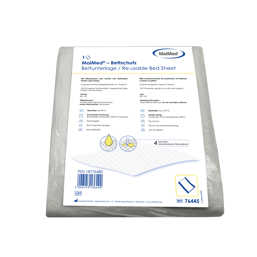 MaiMed bed protector / bed pad, washable