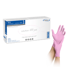 MaiMed-solution 100 pink non-sterile, powder-free latex-free glove, blue, 100 pieces/box