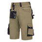 NITRAS MOTION TEX PRO FX, work trousers, short, khaki / black