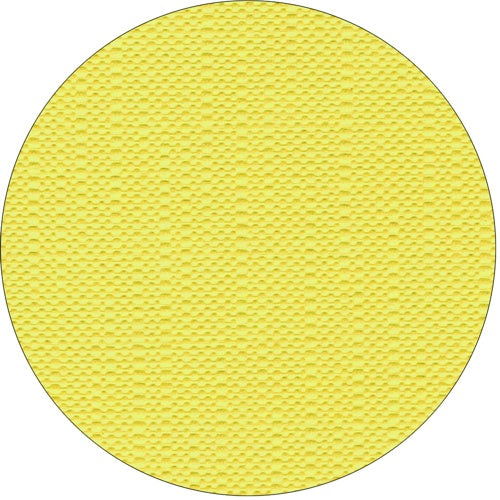A yellow, round object with a textured, repeating grid pattern on the surface, similar to the high-quality tissue of the "ROYAL Collection" tablecloth from PAPSTAR GmbH, with small, raised squares evenly arranged.