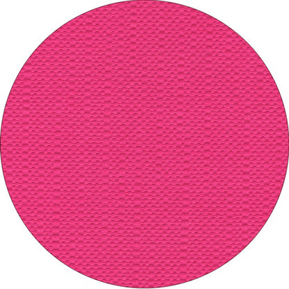 A bright pink circle with a subtly raised texture resembles the "ROYAL Collection" tablecloth from PAPSTAR GmbH.