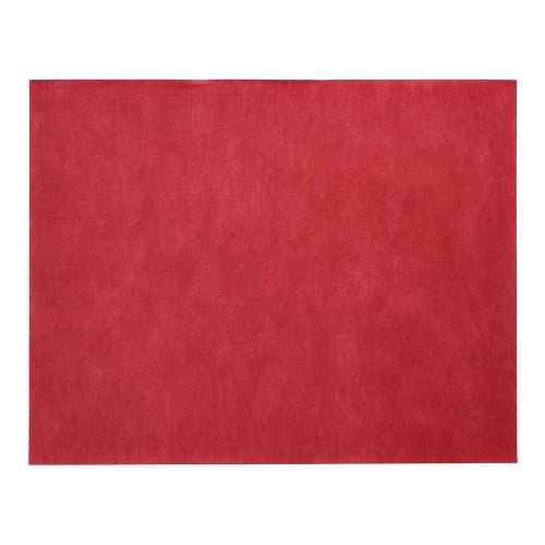The Starpak 100 table sets, fabric-like fleece "Soft Selection" (30x40 cm), present themselves in red on a white background - perfect for elegant table decoration or as a unique alternative to classic table sets.