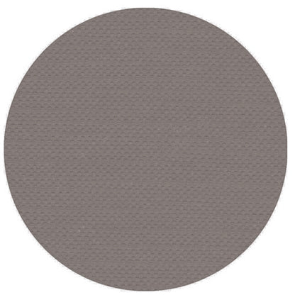 On a white background is a continuous gray-brown circle with a subtle textured pattern reminiscent of the high-quality tissue of the "ROYAL Collection" tablecloth from PAPSTAR GmbH.