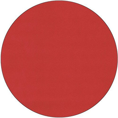 A continuous red circle with a thin black outline on white, with a slightly textured, fabric-like fleece surface, reminiscent of the Starpak tablecloth “Soft Selection” by Starpak.