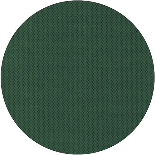 A simple, dark green circle with a subtle dot structure, centered on white, reminiscent of the look of the Starpak tablecloth, fabric-like fleece “Soft Selection” by Starpak.