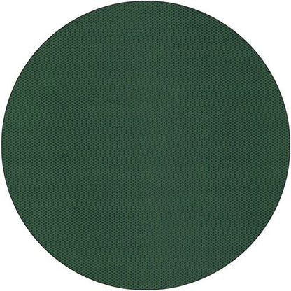 A simple, dark green circle with a subtle dot structure, centered on white, reminiscent of the look of the Starpak tablecloth, fabric-like fleece “Soft Selection” by Starpak.