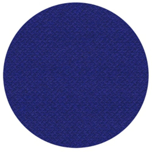 A continuous dark blue circle features a subtle hatch structure that reflects the noble surface of the silk cloth table runner (24 m x 40 cm) from the "ROYAL Collection" of PAPSTAR GmbH.