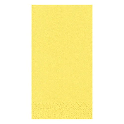 The PAPSTAR 250 napkins, 3-ply, 1/8-fold from PAPSTAR GmbH offers yellow, rectangular napkins measuring 33 x 33 cm with a smooth surface and a subtle diamond pattern—ideal for any restaurant or café.
