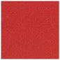 The PAPSTAR 50 napkins "ROYAL Collection" 1/4-fold, 40 x 40 cm in red, from PAPSTAR GmbH have a subtle, embossed snail pattern across the entire surface for an elegant textured look.
