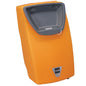 An orange 12-liter water tank from Diversey Germany with a gray cover plate and TASKI logo - suitable for TASKI ergodisc 165/200/duo. Perfect for combination with your cleaning machine.