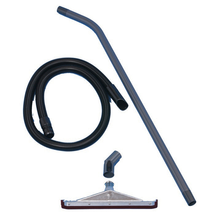 The Wet Vacuum Premium Set from Diversey Deutschland GmbH & Co. OHG includes a suction hose, suction rod, and metal suction nozzle with rigid lamellae - ideal for wet vacuuming, arranged on a white background. Pack of 1 piece.