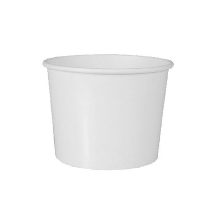 The Starpak 50 soup cup, cardboard "To Go" round white is a simple white paper cup with a flared rim - ideal as an environmentally friendly soup cup or for your favorite drink to go.