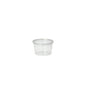 A Starpak 50 portion cup, PP round 30 ml, transparent with a clear lid is displayed against a plain white background.