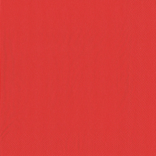 The 50 napkins from PAPSTAR GmbH are simple, solid-colored, bright red, 2-ply, square napkins with a slight edge structure in the format 40 cm x 40 cm and folded in 1/4 format.