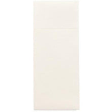 The Starpak 480 cutlery bags are rectangular, cream-colored Airlaid envelopes (40 x 33 cm) with a flap and cutlery fold, ideal for the hygienic presentation of cutlery. Brand: Starpak. Depicted on a plain white background.