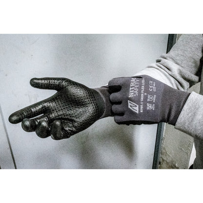 NITRAS SKIN FLEX LITE+, assembly gloves, gray / black