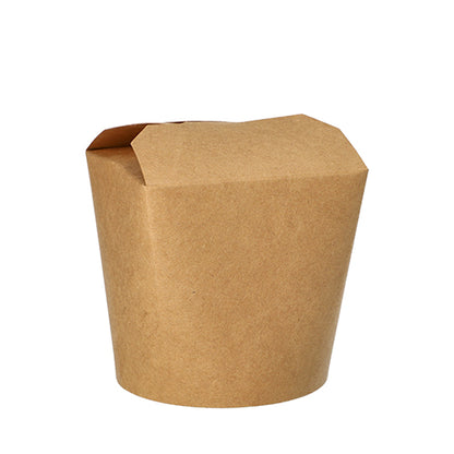 The 25 snack boxes "Cardboard rectangular brown" from PAPSTAR GmbH are shown closed and upright against a white background - perfect for environmentally friendly meal takeout on the go.