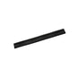 The REPLACEMENT RUBBER LIP, SINGLE-LIPPED, CELLULAR RUBBER BLACK, 320X20X22MM from Haug Bürsten KG is a black rectangular rubber strip with a groove for sealing applications, depicted on a simple white background.