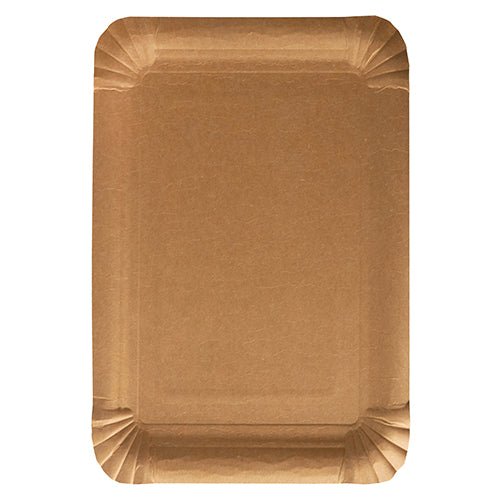 A rectangular, white paper plate made of virgin fiber board from the brand PAPSTAR GmbH (Product: PAPSTAR 250 plate "pure" square white), with slightly raised and ribbed edges, photographed from above on a white background.