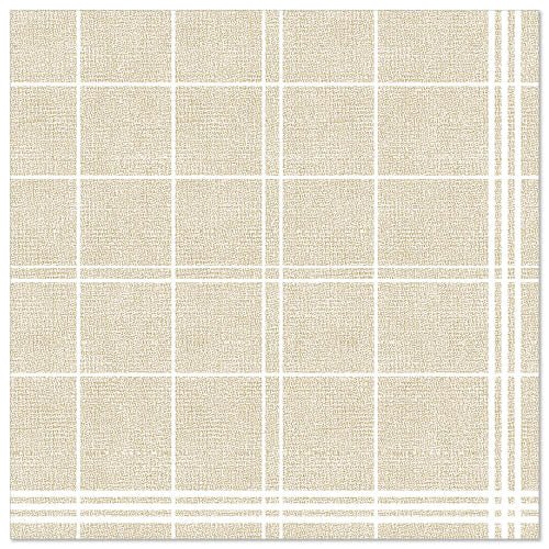 The PAPSTAR 50 napkins "ROYAL Collection" 1/4-fold 40 x 40 cm sand by PAPSTAR GmbH are high-quality beige napkins with a textured surface and subtle checkered pattern, ideal for those seeking high-quality napkins.
