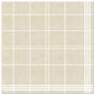 Die PAPSTAR 50 Servietten "ROYAL Collection" 1/4-Falz 40 x 40 cm sand von PAPSTAR GmbH sind hochwertige beigefarbene Servietten mit strukturierter Oberfläche und dezentem Karo-Gitter, ideal für alle, die hochwertige Servietten suchen.