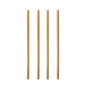 Four straight, cylindrical PAPSTAR 1000 stir sticks, bamboo "pure" from PAPSTAR GmbH are arranged vertically in a row against a plain white background - a sustainable choice for any drink.