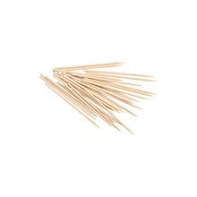 A set PAPSTAR "Pure" wooden finger food skewers, 10 cm long and 3 mm in diameter, the PAPSTAR "GmbH" is printed on a white background—perfect as pointed wooden skewers for the food service industry or for finger food at any event (1,000 pieces per package).
