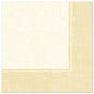 The PAPSTAR 50 napkins "ROYAL Collection" 1/4 fold 40 x 40 cm champagne from PAPSTAR GmbH offer a classic design with a light center and darker champagne-beige border, ideal for the elegantly set table.