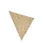 The PAPSTAR 1000 pointed bags, brown kraft paper "Fruits & Vegs" from PAPSTAR GmbH are environmentally friendly, brown triangular paper napkins with green-bordered fruit and vegetable illustrations.
