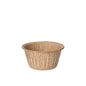 A single PAPSTAR muffin baking cup made of natural fresh fibers and cocoa shells (Ø 5 cm, 4 cm high) is centered on a white background; packaging unit: folding box with 20 pieces.
