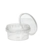 The Starpak 38 deli cup is a round, transparent 180-ml PP container (Ø 9.5 cm, height 4.5 cm) with an originality seal and shrink wrap – ideal for presenting or storing delicacies. The set includes 38 pieces.