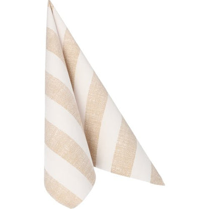 The sand-colored napkin PAPSTAR 50 napkins "ROYAL Collection" 1/4-fold 40 x 40 cm of PAPSTAR GmbH brings elegant style to the table - ideal for any occasion.