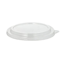 The Starpak 50 lid for salad bowls is a transparent, round PET lid (2 cm high) with a small tear-off tab, depicted against a white background.
