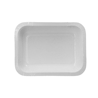 The Starpak 260 sealing trays are rectangular, white disposable plates (530 ml, 3.7 x 13.7 x 18.1 cm), ideal as a hygienic food packaging solution for the catering industry – delivered in a box of 260 pieces.