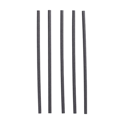 Five PAPSTAR 100 paper straws (Ø 6 mm) by the brand PAPSTAR GmbH are arranged vertically and evenly on a white background.