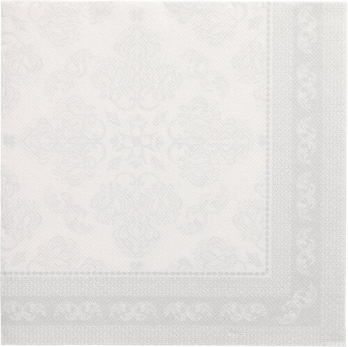 PAPSTAR 50 napkins "ROYAL Collection" 1/4-fold, 40 x 40 cm, white - elegant paper napkins from PAPSTAR GmbH for stylish occasions.