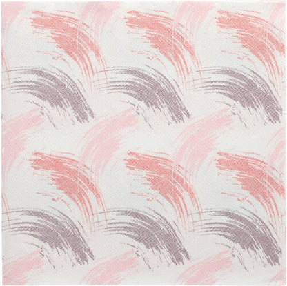 A textured background with repeating brush strokes in burgundy, pink, and mauve on white, inspired by the elegance of the 50 napkins "ROYAL Collection" 1/4-fold 40 x 40 cm burgundy from PAPSTAR GmbH.