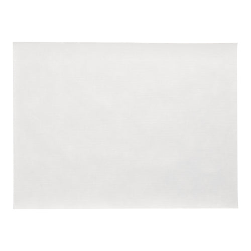 A set of 100 table mats, fabric-like, fleece "soft selection plus" (30 x 40 cm) from PAPSTAR GmbH is depicted unused and unlabeled against a white background, highlighting its soft, fabric-like texture and simple, white, rectangular design.