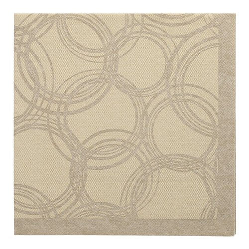 The PAPSTAR 50 napkins "ROYAL Collection" 1/4-fold napkins (40 x 40 cm, sand) from PAPSTAR GmbH are characterized by an elegant, subtle design and a firm border for a noble table setting.