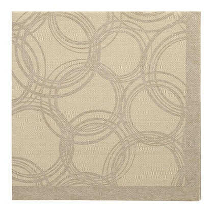 The PAPSTAR 50 napkins "ROYAL Collection" 1/4-fold napkins (40 x 40 cm, sand) from PAPSTAR GmbH are characterized by an elegant, subtle design and a firm border for a noble table setting.