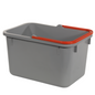 Numatic bucket, gray with color-coded handle