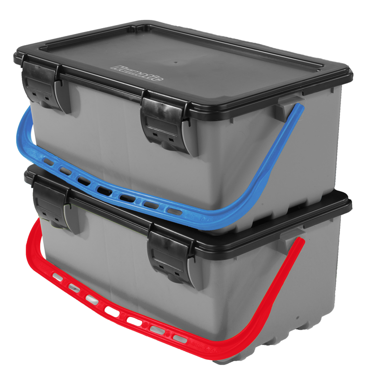 Numatic Mopmatic mop box MK 1 with lid, gray with color-coded handle