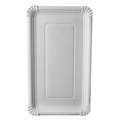 The PAPSTAR 250 plate, cardboard "pure" square white from PAPSTAR GmbH is made of white virgin fiber board with raised edges and slightly indented corners - a sustainable alternative to conventional paper plates.