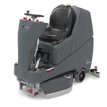 Numatic ride-on scrubber dryer TRL720/150T with incl. integrated. Charger and 2 TenTec offices Pack (1 piece)