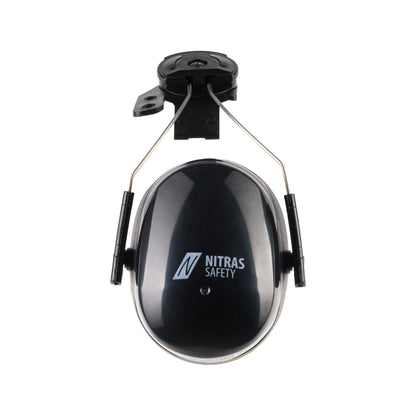 NITRAS MUTE DEFENDER PRO, earmuffs, black / yellow, EN 352-3 plastic | Pack (1 piece)