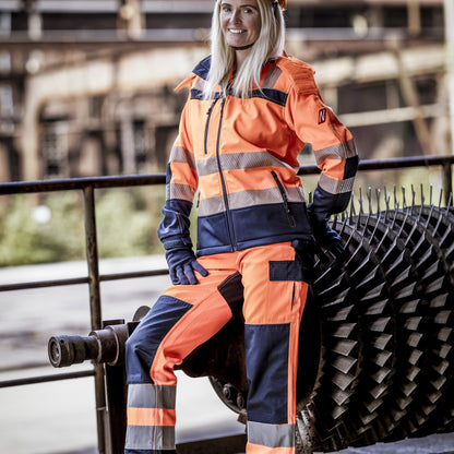 NITRAS MOTION TEX VIZ, high-visibility softshell jacket