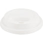 Der Deckel für Kaffeebecher, PP von Abena Re-Seller GmbH ist ein weißer Kunststoffdeckel mit erhöhtem Rand und ovaler Trinköffnung - ideal als Deckel für Heißgetränke.