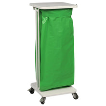 The Sækko Boy 60 garbage can holder from Abena Re-Seller GmbH is a compact white device with a lid and four wheels, designed for mobility. It is delivered in a box (1 package), ideal for efficient waste disposal.