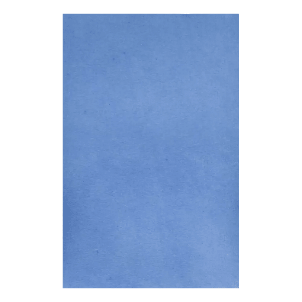 A uniform light blue background with a slightly textured appearance, reminiscent of the AMPri Dental Crepe Tray Liner Filter Paper from AMPri Handelsgesellschaft mbH for hygienic dental care.