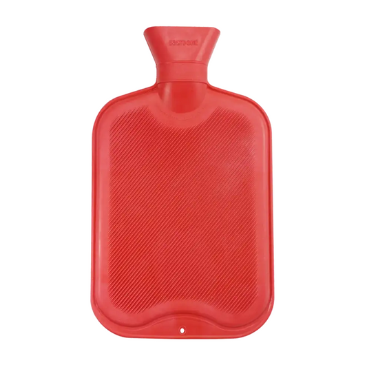 Ampri rubber hot water bottle with a screw cap 2 liters, blue and red | Pack (1 piece)